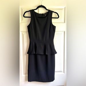 Banana republic black dress with peplum waist. Size 0.